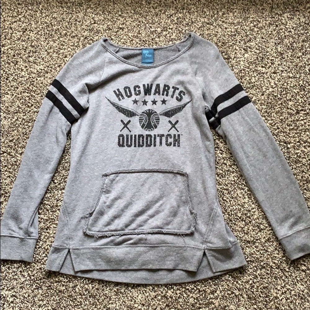 Harry Potter Hogwart’s Quidditch Gray sweatshirt